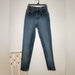 CK Calvin Klein Jeans High Waist Vintage Made in the USA Taper Denim Blue VTG